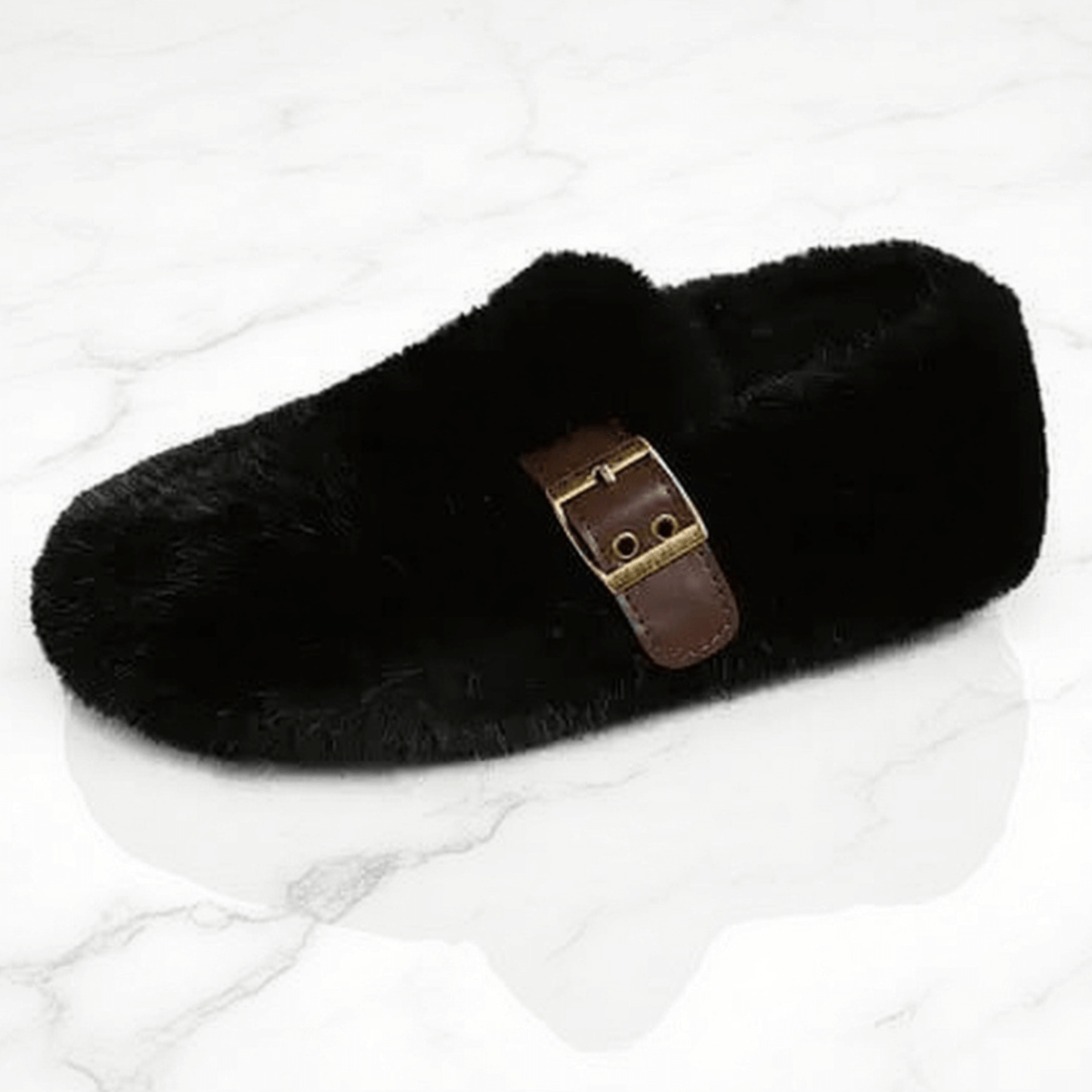 FurLush – Fauxpäls-skor med Rem