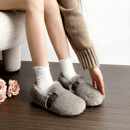 FurLush – Fauxpäls-skor med Rem