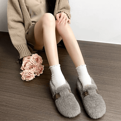 FurLush – Fauxpäls-skor med Rem