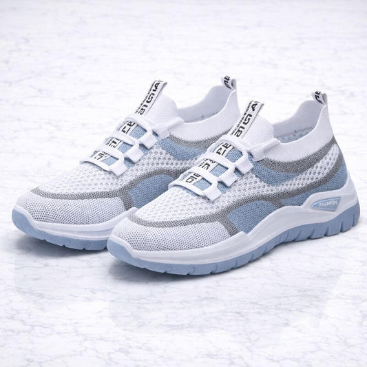 AirVivaRun – Andningsbara Löparskor för Dam med Snörning, Lätt Konstruktion och Halkreducerande Sula