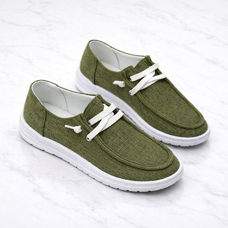 CanvasLume – Lätta Canvas Sneakers för Dam med Mjuk Sula och Avslappnad Vardagsstil