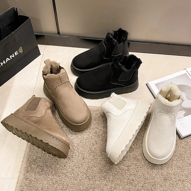 FrostStep - Halkfria Varma Fodrade Ankelboots