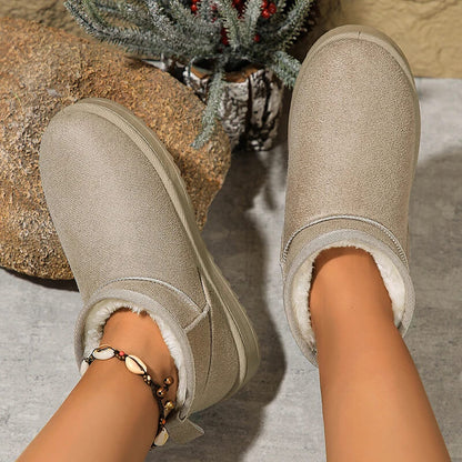 Frostea - Slip-on Mockaboots för Damer Bekväma och Snygga för Kallt Väder