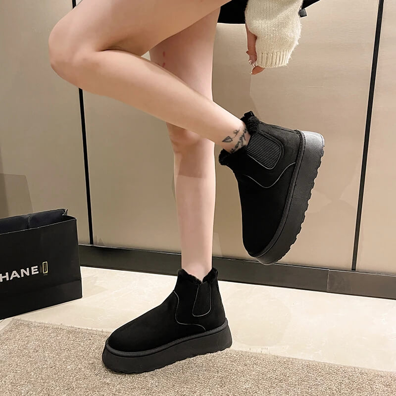 FrostStep - Halkfria Varma Fodrade Ankelboots